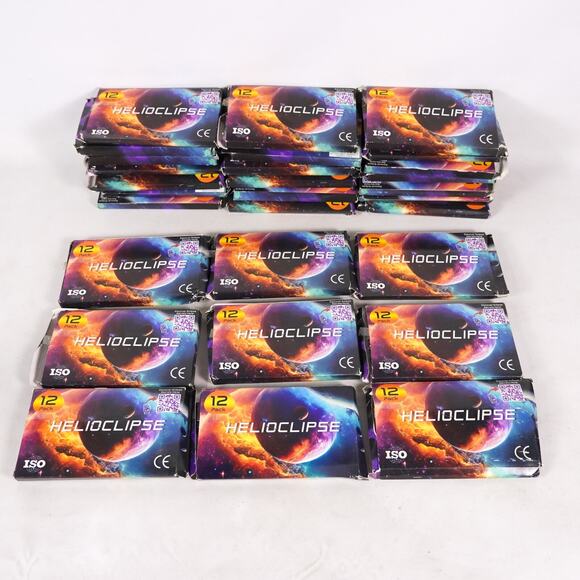 Helioclipse 12 Pack Solar Eclipse Glasses x29 Packs 348...